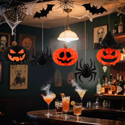 Foldable Bat Paper Lantern – Classic Halloween Hanging Decoration for Indoor and Outdoor Parties, Haunted Displays and Spooky Holiday Atmosphere