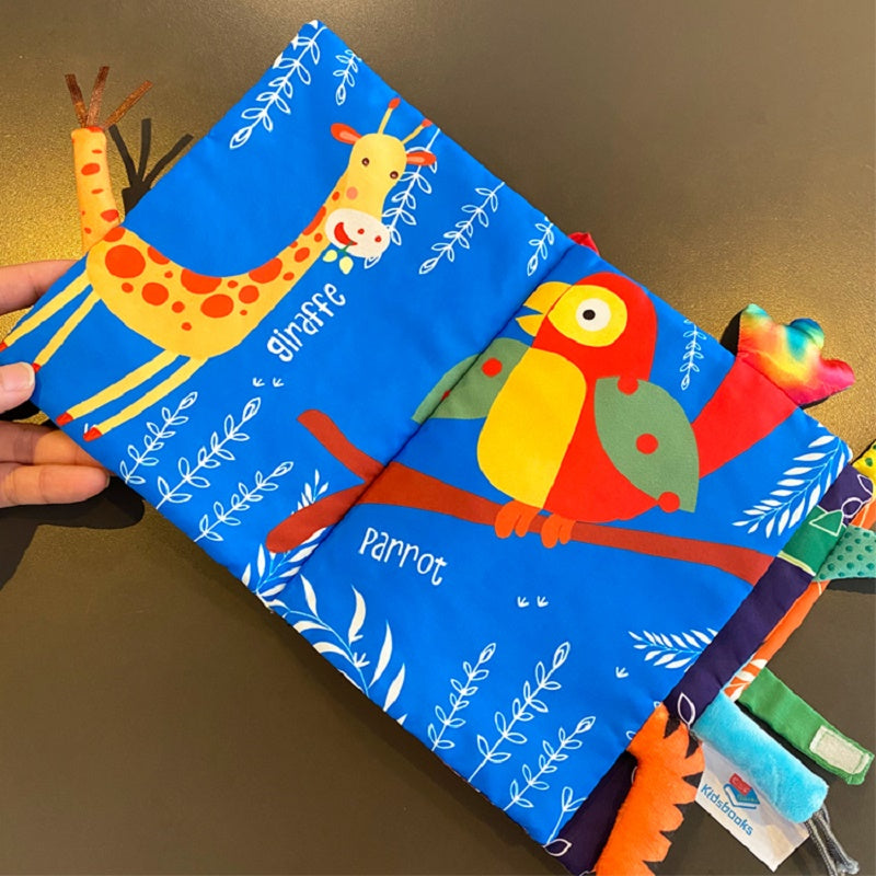 Baby Cloth Book –3D Soft Sensory Learning Toy for Infants with Interactive Pages, Early Development, Quiet Play and Tactile Exploration