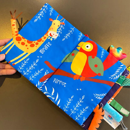 Baby Cloth Book –3D Soft Sensory Learning Toy for Infants with Interactive Pages, Early Development, Quiet Play and Tactile Exploration