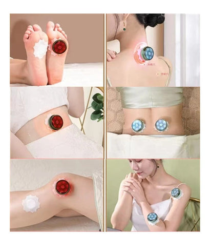 Smokeless Electric Moxibustion Therapy Device – Heated Neck & Shoulder Massager with Herbal Acupoint Treatment for Relaxation, Pain Relief & Wellness