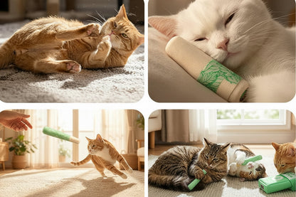Mint Cat Chew Sticks – Cigarette-Shaped Teaser Toys for Biting, Oral Cleaning, Interactive Play, Boredom Relief and Indoor Cat Enrichment