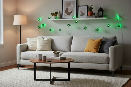 LED Halloween Spider String Lights – Battery-Operated Spooky Hanging Lamps for Gardens, Bedrooms, Parties and Haunted Home Atmosphere Decor