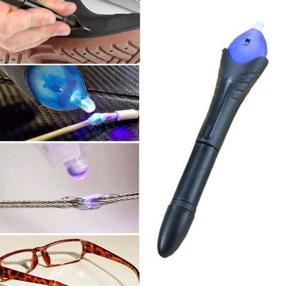 Quick 5-Second UV Light Fix Liquid Glass Welding Glue – Fast Bond Repair Tool with UV Curing for Plastic, Metal, Glass & Household Fixes
