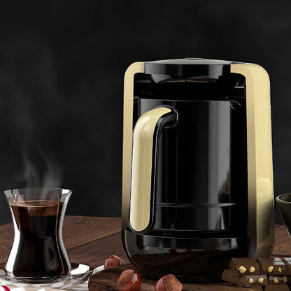 Automatic Turkish Coffee Maker – Electric Portable Mocha Coffee Machine and Hot Milk Pot for Rich Brews, Quick Heating and Home Use