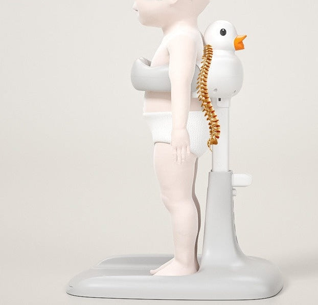 Duck Shaped Baby Bath Support – Non Slip Toddler Shower Helper Rack for Safe Comfortable Bath Time Assistance