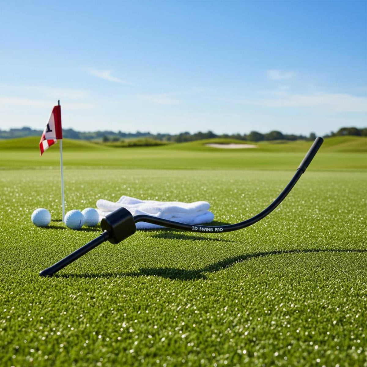 Golf Warm-Up Swing Stick – Portable Inertia Trainer for Finding Center of Gravity, Improving Tempo, Balance and Pre-Round Practice