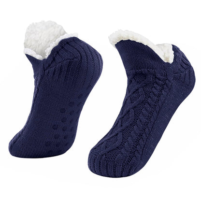 Electric Heated Foot Warmer Socks – Fleece-Lined Thermal Slipper Socks with Gel Grips, No-Slip Cozy Winter Indoor Heating for Men and Women