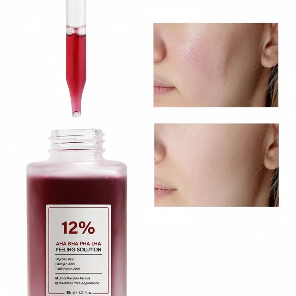 Fruit Acid Salicylic Essence – Exfoliating Moisturizing Skin-Care Serum for Pore Refining, Smoother Texture and Beauty Salon-Inspired Home Routines