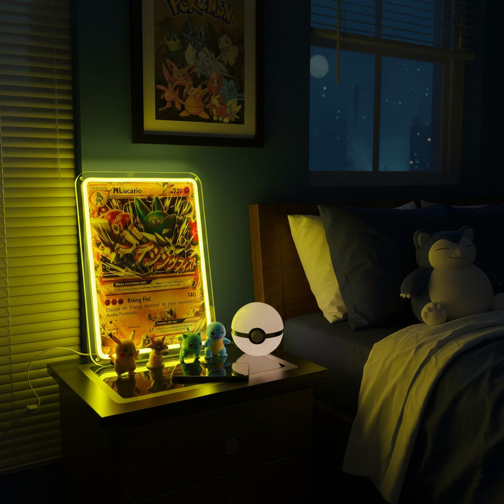 Furious Fists Neon Sign – Anime Acrylic LED Light for Kids Birthdays, Bedrooms, Game Rooms and Fun Collectible Wall Decor
