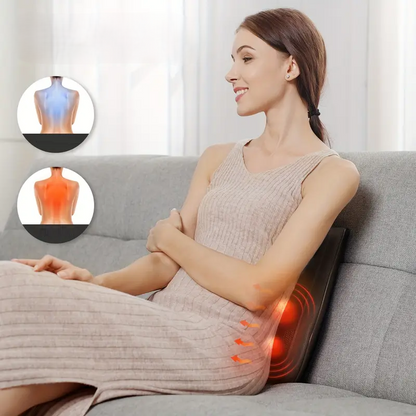 Heated Massage Pillow Cushion – Electric Full Body Massager with Remote Control for Neck, Waist, Back, and Shoulder Relief