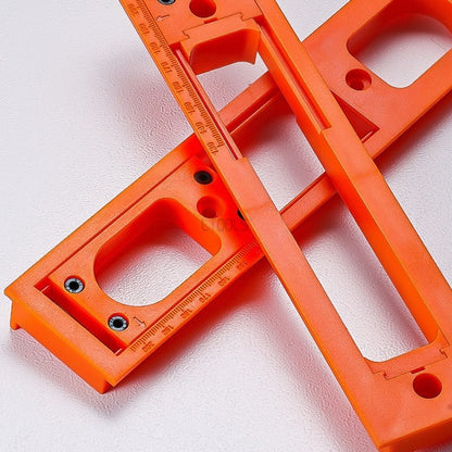 Professional Carpenter Slotting Template – Precision 3D Concealed Hinge Installation Tool for Wooden Doors and Frame Projects