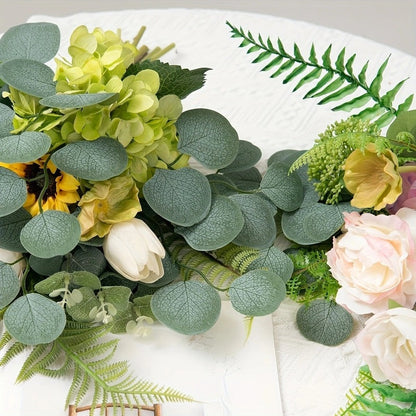 Artificial Eucalyptus Leaves Set – 50/100PCS Greenery Stems for Wedding, Christmas and Home DIY Decor