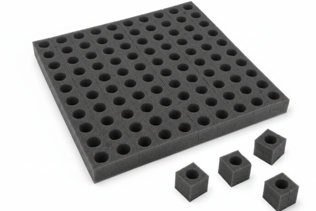 Hydroponic Grow Sponge Set – Soilless Seedling Plugs for Nursery Trays, Vegetable Propagation, Indoor Gardens and Seed Starting