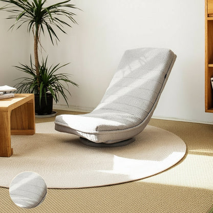 Foldable Rotating Moon Chair – Adjustable Backrest Lounge Recliner for Balconies and Living Rooms, Perfect for Relaxing, Reading and Comfortable Napping