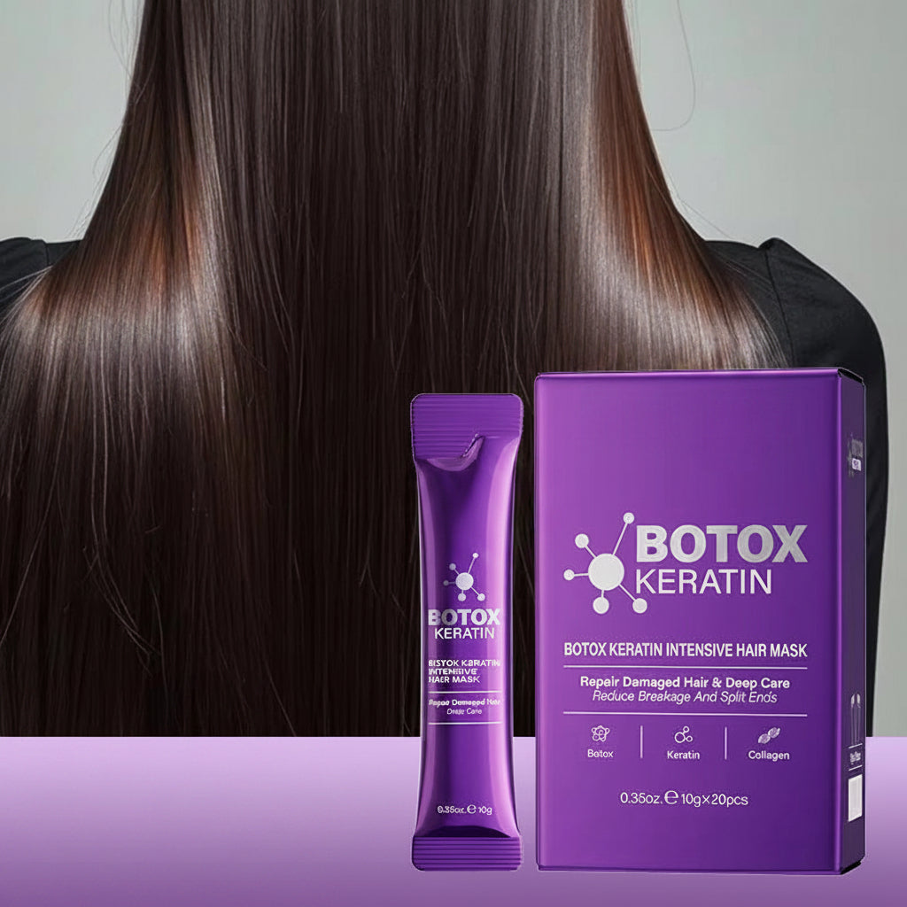 Keratin Hair Mask – 5-Second Deep Repair Treatment for Damaged, Frizzy Hair, Providing Intense Moisture for Soft, Smooth and Shiny Hair