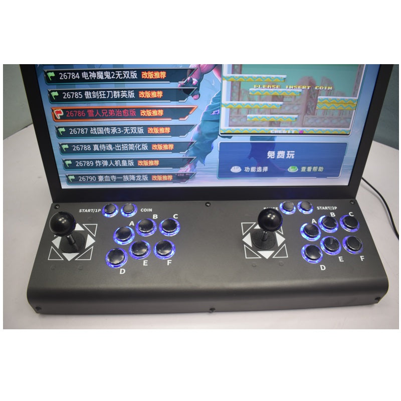 LCD Bartop Arcade Machine – 22-Inch 23000-in-1 Pandora Box Console with Dual Joysticks, 3D Games and Coin Slot for Retro Gaming