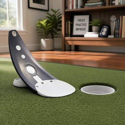 Portable Golf Putter Alignment Tool – Foldable Indoor and Outdoor Practice Holder with Triple Aim Points for Stable, Accurate Putting Training