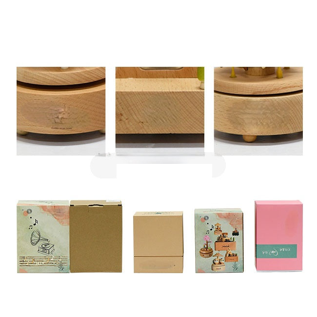 Jesus Birth Wooden Music Box - Christmas Nativity Decorative Toy with Musical Designs, Traditional Christian Ornament for Holiday Gifting & Home Display