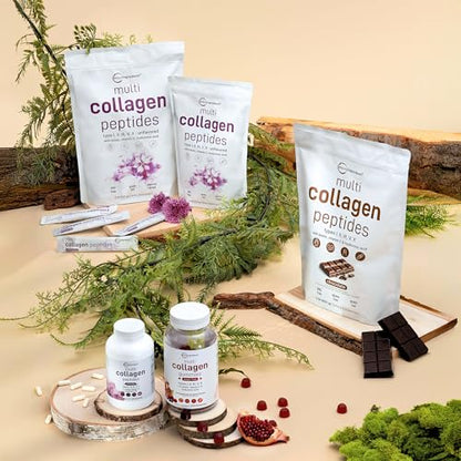 Multi Collagen Peptides Powder – Hydrolyzed Protein Blend with Types I, II, III, V and X for Convenient Daily Collagen Supplementation