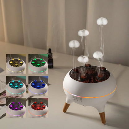 Jellyfish Air Humidifier – 250ml Essential Oil Diffuser with Remote Control, Color Changing Night Lights and Relaxing Mist