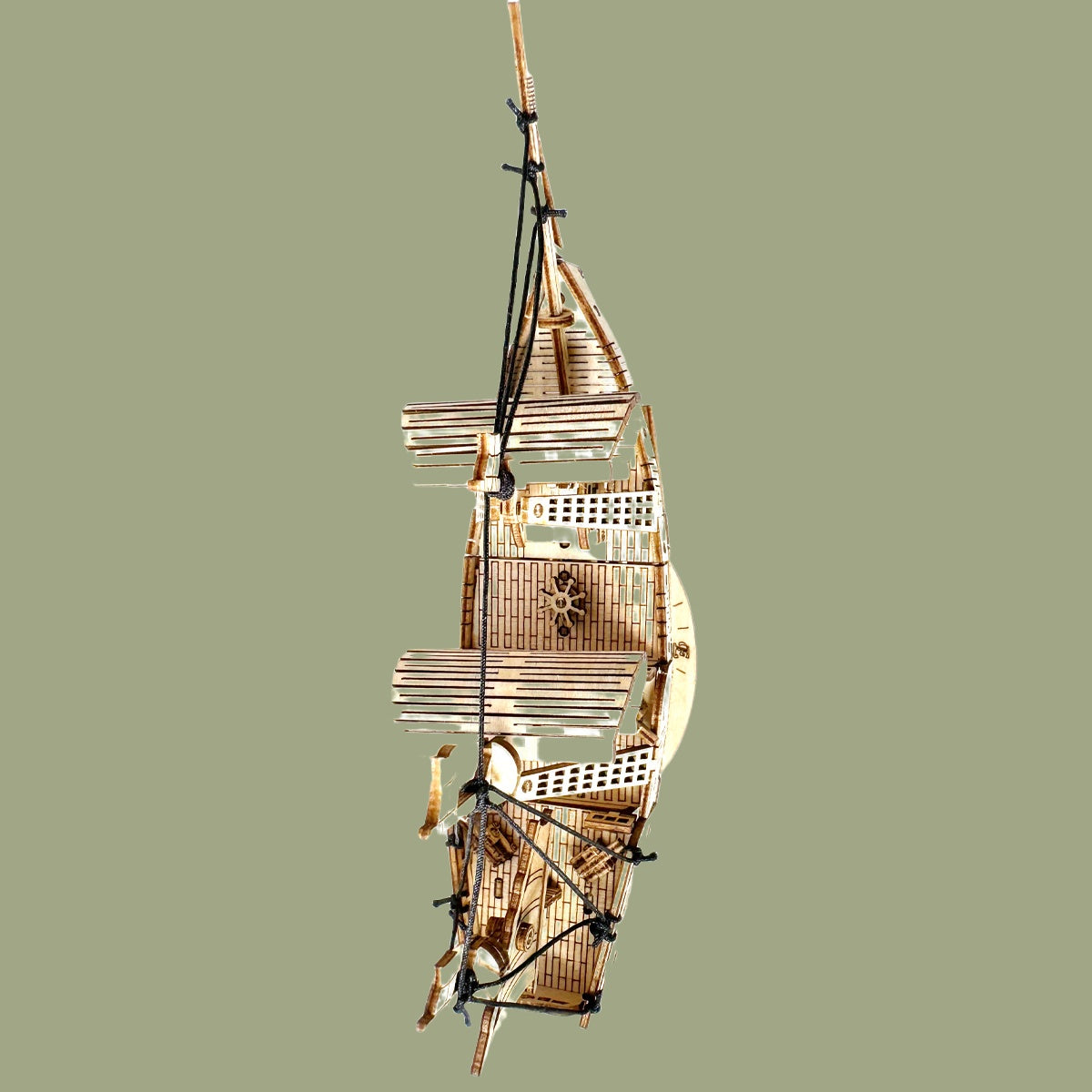 Adult DIY Wooden Boat Puzzle – Handmade 3D Assembly Craft Model Kit for Home Decor and Creative Gifting