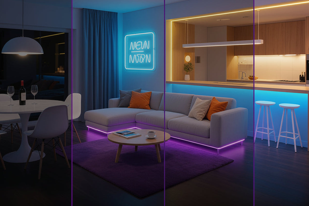 Fluffy Velvet RGB Neon Tube Light – 360° WS2812B USB LED Strip with Bluetooth Remote for Waterproof Ambient Home Decor