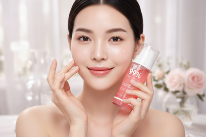 Pink Collagen Bubble Serum – PDRN and Low Molecular Collagen Glow Treatment for Firming, Hydration and Fast-Absorbing Facial Care