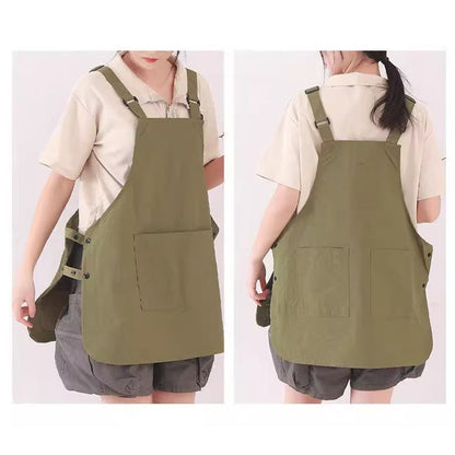 Japanese Waterproof Barber & Café Apron – Durable Unisex Outdoor Workwear for Baristas, Catering, Kitchen Cooking & Professional Grooming
