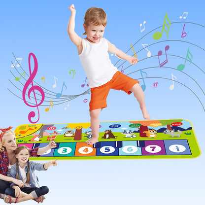 Interactive Piano Mat for Kids – Musical Floor Keyboard Dance Mat with Sounds, Educational Music Toy for Toddlers, Boys & Girls Gift