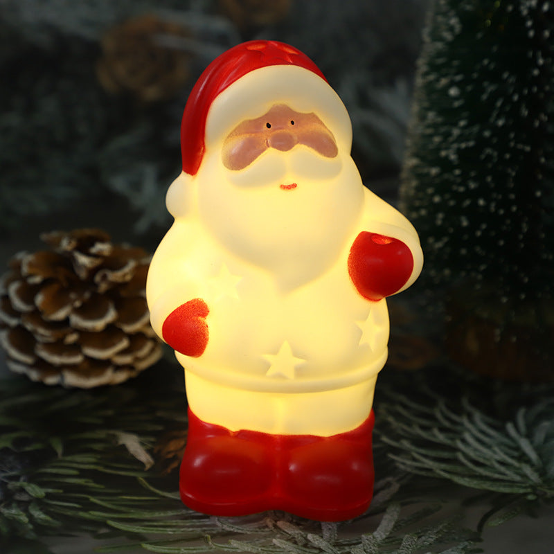 LED Santa & Snowman Christmas Night Light – Cute Children’s Bedside Lamp for Holiday Decor, Festive Bedroom Ambience & Xmas Gifts