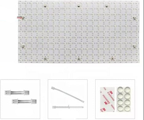 Flexible LED Panel Sheet – 490x245MM 24V 28W Backlight with 242 LEDs for Kitchen Counters, Marble, Signage and Advertising Displays