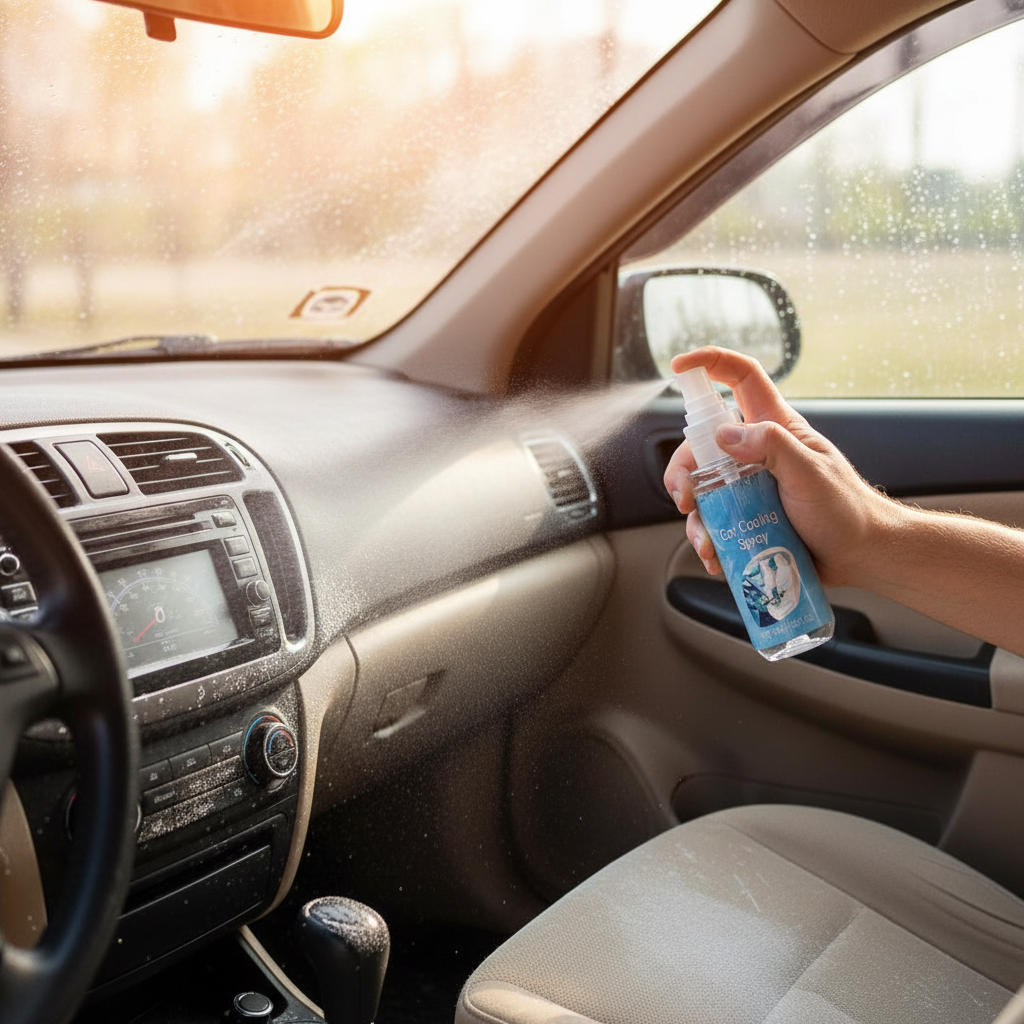 Car Cooling Spray – Portable Vehicle Cooling Mist Device for Summer Travel, Interior Comfort, Outdoor Driving and Convenient On-the-Go Refreshing
