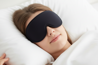 USB Heated Eye Mask – Vibration Eye Massager for Warm Compress, Sleep Support and Eye Strain Relief