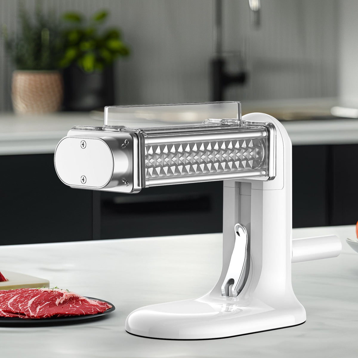 Manual Meat Tenderizer Machine – Stainless Steel Rolling Steak Cuber and Flattening Tool for Beef, Poultry and Professional Kitchen Preparation