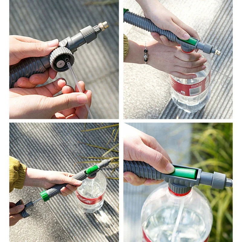 Adjustable High Pressure Garden Sprayer Nozzle – Hand Pump Watering Tool for Plants, Multi-Purpose Bottle Sprayer for Lawn, Garden, and Cleaning Tasks
