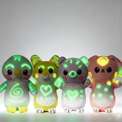 Glow-in-the-Dark Doodle Plush Toy – Luminous Drawing Doll for Creative Play, Educational Activities, Sensory Fun and Stress Relief