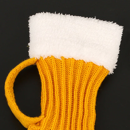 Cozy Thick Beer Mug Knit Socks – Warm Winter Floor Socks for Men & Women, Soft Mid-Tube Design, Fits EU 36–42 Sizes