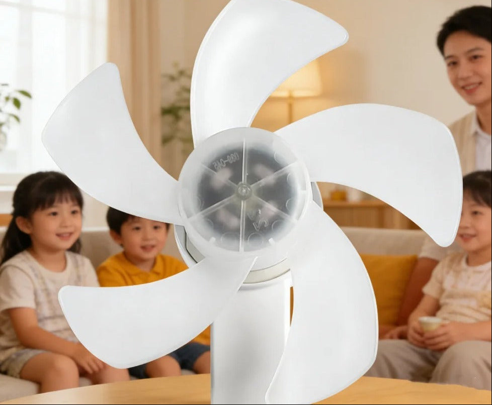 Drone-Style Ceiling Fan Light – 2-in-1 E27 LED Fan Lamp with Remote Control and Three Colors for Home, Dining and Restaurant Spaces
