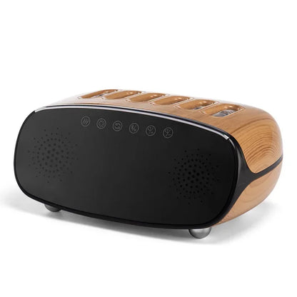 Bluetooth Speaker Humidifier – Dynamic Pickup Clock Mist Diffuser with Ambient RGB Lighting for Bedroom and Office Relaxation