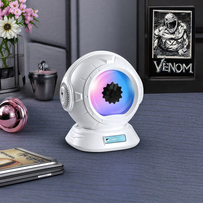 Dancing Ferrofluid Speaker – Colorful LED Reactive Desktop Speaker with Adjustable Visual Modes for Mesmerizing Home Decor
