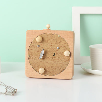 Ferris Wheel Wooden Music Box – Mini Beech Wood Handcrafted Musical Gift for Christmas, Birthdays, Valentine’s Day with Square Base Ornament Design
