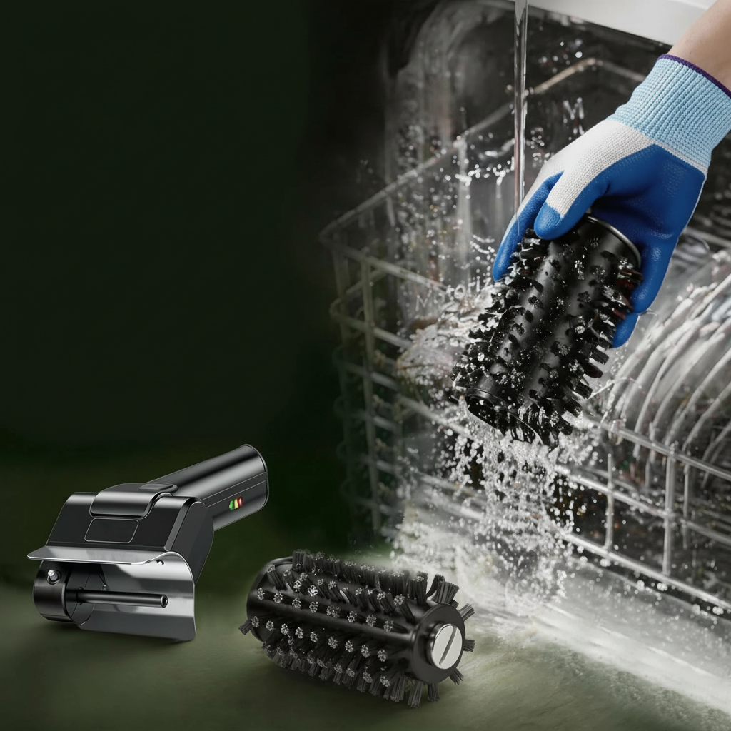 Rechargeable Electric Grill Brush – High-Speed Handheld BBQ Cleaner with Stainless Steel Brush Head for Fast, Powerful Grate and Barbecue Maintenance