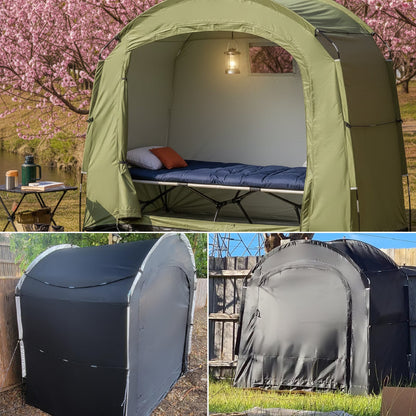 Outdoor Bike Shelter Tent – Portable Waterproof Bicycle Canopy with Thick Oxford Cloth Protection for Cycling, Travel, Hiking and Camping