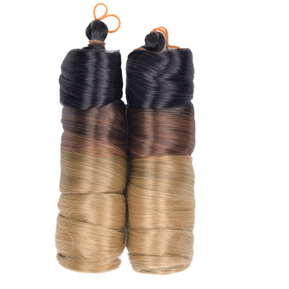 French Curls Braiding Hair Extensions – Synthetic Loose Wave Spiral Curl Hair with Ombre Color, High-Temperature Fiber and Pre-Stretched Braids
