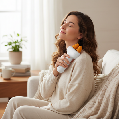 Mini Smart Electric Massager – Portable Finger-Pressing and Kneading Tool for Shoulder and Neck Relaxation at Home, Office or While Traveling