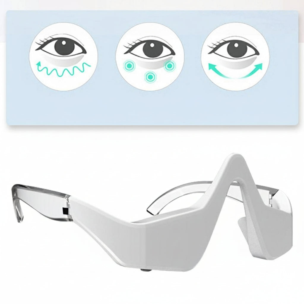 Multi-Functional USB Rechargeable Eye Massager – 3D Eye Care Device with Adjustable Heat & Vibration, Relaxing Personal Gift for Valentine’s Day