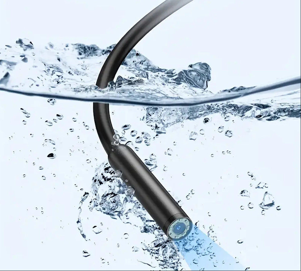 Endoscope Camera – 1080P Waterproof Dual Port Inspection Borescope for iPhone, Android, Cars and Pipe Diagnostics