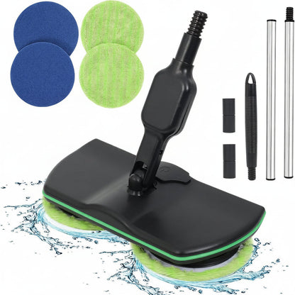 Cordless Electric Floor Scrubber – 2-in-1 Rechargeable Rotating Spin Mop for Powerful Hard Floor Cleaning, Polishing and Everyday Home Care
