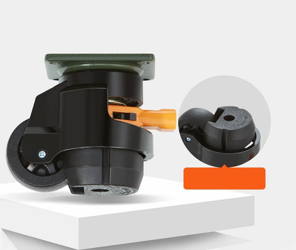 Adjustable Heavy Duty Leveling Casters – Set of 4 360° Swivel Wheels for Tables, Furniture & Carts Supporting Up to 1100 lbs