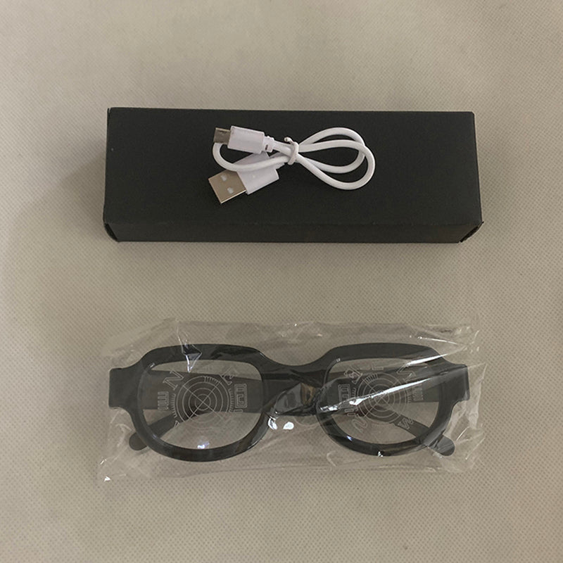 LED Luminous Punk Party Glasses – Rechargeable Colorful Light-Up Eyewear for Festivals, KTV Bars, Concerts, Nightclubs & Cosplay Events